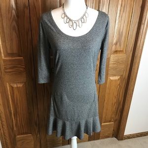 Bongo, Grey/Black/White Print Dress